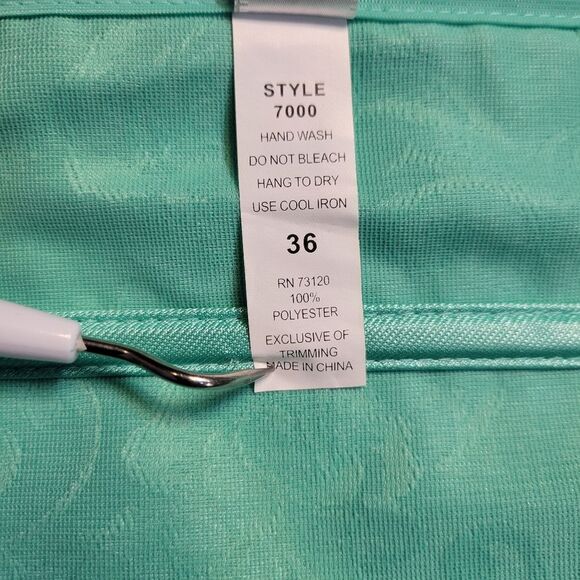 Frederick's of Hollywood Y2K Teal Mint Lace Up Corset Bustier and Matching Thong - Picture 8 of 12